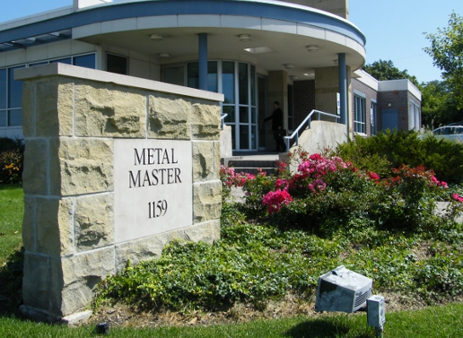Metal Master headquarters monument sign at 1159 in Glendale Heights, Illinois